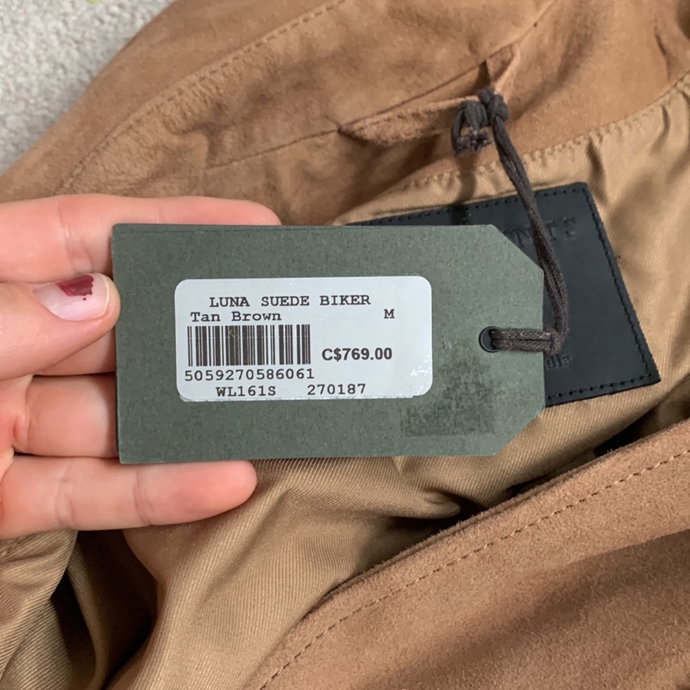 Allsains Luna Suede Biker Jacket - Picture 11 of 12